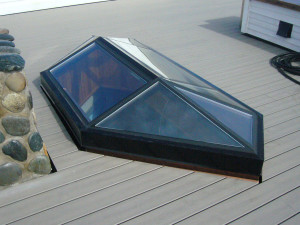 Skylight glass service