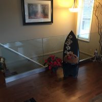 stairway glass wall rail