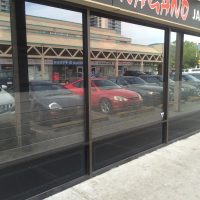 Sushi storefront glass windows