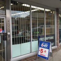 storefront glass windows and door